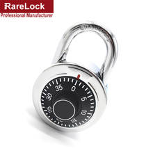 MMS6 Cipher Disk Combination Padlock with 3 Digit Password Lock for School GYM Locker Cabinet or Door DIY Hardware f 2024 - buy cheap