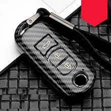 Glossy Carbon fiber ABS Car Remote Key Case Fob Cover For Mazda 2 3 6 Atenza Axela CX-5 CX5 CX 5 CX-7 CX-9 2015 2016 2017 2018 2024 - buy cheap