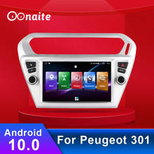 Radio con GPS para coche, reproductor MP5 con Bluetooth, 9 pulgadas, FM, estéreo, AUX, RCA, compatible con Android, último mapa, Sat Nav, para Peugeot 301 2024 - compra barato
