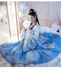 Vestido tradicional chino de hanfu para mujer, vestido de Hanfu antiguo de Yunximeng, ropa de baile de la Dynasty Tang Oriental, Cosplay de hada hanfu para niña 2024 - compra barato