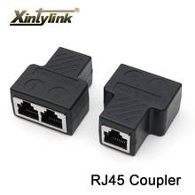 Xintylink rj45 acoplador fêmea lan cat6 cat5e cat5 sshielded 8p8c divisor stp ethernet adaptador de conector de rede 2024 - compre barato