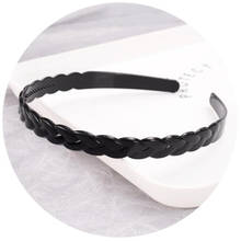 1 pc Fashion wave Mens Women Unisex Black Wavy Hair Head Hoop Band Sport Headband Hairband hair accessories 2024 - buy cheap