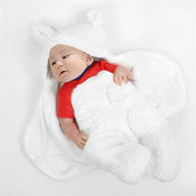 1pcs Baby Sleeping Bag Ultra-Soft Fluffy Fleece Newborn Receiving Blanket Infant Boys Girl Clothes Sleeping Split-legged Swaddle 2024 - buy cheap