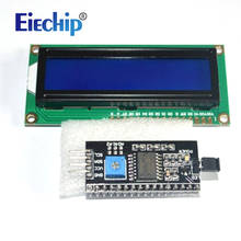 Модуль ЖК-дисплея для Arduino, ЖК-дисплей 1602, 16x2, Синий/желто-зеленый экран символов, модуль дисплея 5 в с интерфейсом PCF8574 IIC I2C 2024 - купить недорого