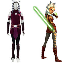 Star Cosplay Wars: The Clone Wars Ahsoka Tano Cosplay Costume with Shoes Cover Uniform Halloween Carnival Costume 2024 - buy cheap