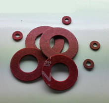 50pcs M3 M4 M5 M6 M8-M16 flat gaskets pad red steel paper washers meson red paper spacer insulated gasket 2024 - buy cheap