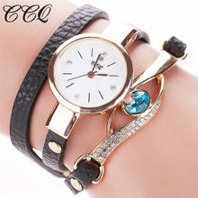 Hot Sale Women Eye Gemstone Bracelet Watch Female Leather Quartz Wristwatches Gift Clock Relogio Feminino 2024 - buy cheap