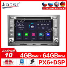 Aotsr-sistema multimídia automotivo, com android 10.0, 4gb de ram, 64gb de armazenamento, gps e dvd, som estéreo, para hyundai, h1, 2002-2008 2024 - compre barato