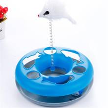 Single - Layer Amusement Plate Mouse Spring Cat Toys Cat Turntable Pet Toys 2024 - buy cheap