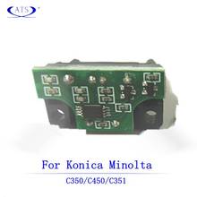 CMYK-Chip de tambor OPC para Konica, Minolta, Bizhub C 450, 350, 351, piezas de repuesto de fotocopiadora compatible, suministros de impresora C450, C350, C351 2024 - compra barato