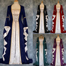 Traje feminino medieval maiden fantasia cosplay sobre vestido trajes de halloween para mulher vitoriana plus size 5xlvampire vestido traje 2024 - compre barato
