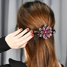 Haimeikang Rhinestone Flower Hair Clip Hair Crystal Hair Combs Female Beads Hairgrip Handmade Fashion Hair Accessories Tools 2024 - buy cheap