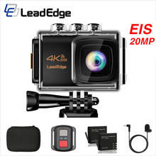 Экшн-камера LeadEdge LE7000, 4K, 30fps, 20 МП, EIS, внешний микрофон, Wi-Fi, водонепроницаемая камера для шлема, профессиональная подводная спортивная камера 2024 - купить недорого