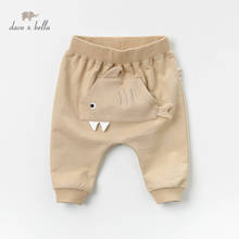 DBW12893-2 dave bella spring baby boy  fashion pants children full length pants infant toddler khaki solid trousers 2024 - buy cheap