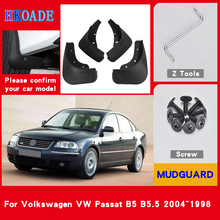 Брызговики на автомобильные крылья для Volkswagen VW Passat B5 B5.5 1998-2004, брызговики, брызговики на крылья, аксессуары для автомобильных крыльев 2024 - купить недорого