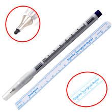 3 шт./лот 0,5 мм хирургический маркер для кожи ручка с линейкой микроблейдинг для бровей маркер для кожи Перманентный макияж татуировки аксессуары 2024 - купить недорого