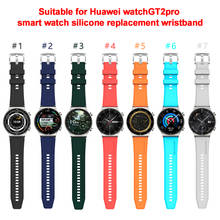Correa de silicona para Huawei Watch GT2 Pro, repuesto de correa de silicona oficial para reloj inteligente Huawei GT 2 Pro, novedad de 2021 2024 - compra barato
