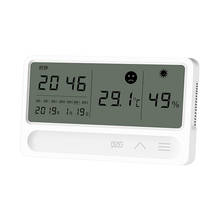 LCD Time Desktop Table Clocks Indoor Digital Temperature Sensors LCD Humidity Meter Gauge Air Quality Tester 2024 - buy cheap