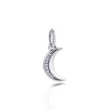 Beads fits for Necklaces Bracelets 100% 925 Sterling-Silver-Jewelry Sparkling Crescent Moon Charms Free Shipping 2024 - buy cheap