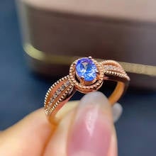 Anniversary Best Gift Tanzanite Ring 925 sterling silver Fine jewelry Natural and Real Tanzanite Ring 2024 - buy cheap