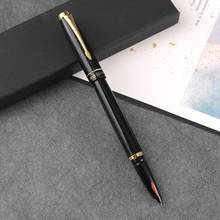 Hero 7025 metal  fountain pens fountain pen ink pen black gold gift   FREE shipping 2024 - buy cheap