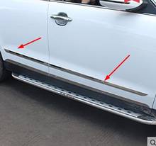 Stainless steel body side trim strip side door decoration car styling For Zotye T600 2014-2017 2024 - buy cheap