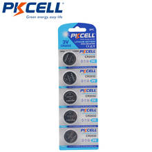 PKCELL 25Pcs 5Packs CR2032 3V Lithium Button Coin Cell Battery ECR2032 DL2032 L14 5004LC 2024 - buy cheap