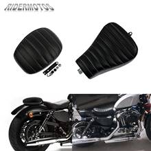 Motorcycle Front Driver Leather Pillow Solo Seat Cushion+Rear Passenger Pad For Harley Sportster Forty Eight XL1200 883 72 10-15 2024 - buy cheap