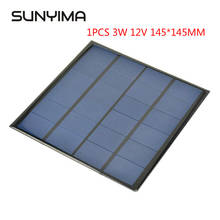 Sunyima1uds. Paneles solares de polisilicio de 3W y 12V, células solares flexibles de 145x145MM para DIY, cargador de solares Painel para Dropshipping 2024 - compra barato