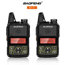 2pcs/lot original Baofeng bf-t1 walkie talkie mini Kids radio uhf Portable two way radio UHF 467.5625-467.7125MHz FM Transceiver 2024 - buy cheap