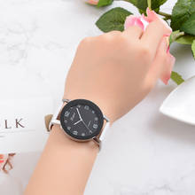 Lvpai relógio de pulso feminino, relógio analógico de quartzo com pulseira de couro para mulheres 2024 - compre barato