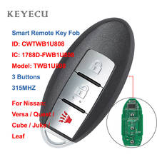 Keyecu CWTWB1U808 Smart Car Remote Key 3 Buttons 315MHz for Nissan Cube Juke Quest Leaf Versa 2011 2012 2013 2014 2015 2016 2017 2024 - buy cheap