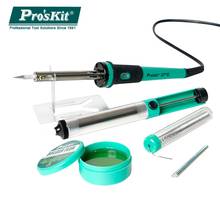 Pro'skit PK-916G 6 piece Soldering Iron Kit Soldering Tools Set With Flux Solder Wire Suction Tin Device Iron Stand 2024 - buy cheap