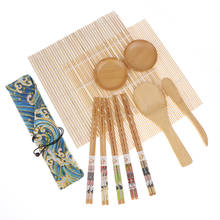 12Pcs/set Bamboo Sushi Maker Set DIY Sushi Curtain Rice Making Roll Kit Tools 2024 - buy cheap