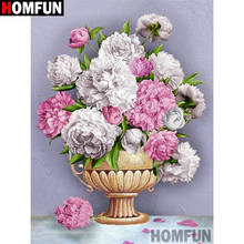 Homfun pintura de diamantes "pássaro flor" ponto cruz feito sob encomenda foto bordado de diamante quadrado broca redonda decoração para casa a30245 2024 - compre barato