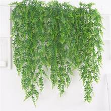 120cm Artificial Fake Hanging Plants Faux Foliage Greenery Plant for Garden Hanging Pot Basket Decor Persian Fern Grass Bouquet 2024 - buy cheap