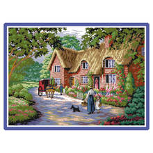 Life in Countryside Printed Cross Stitch Pattern Kits Counted Canvas Embroidery Set 14CT 11CT Diy Handmade Needlework Home Decor 2024 - buy cheap