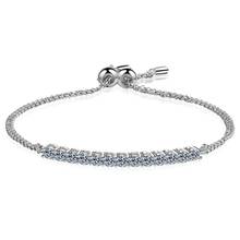 ANZIW 925 Sterling Silver Moissanite Diamond Fine Bracelets Adjustable for Women Fashion Bracelets Jewelry Gifts 2024 - buy cheap