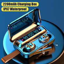 TWS Bluetooth Earphones With Microphone Waterproof Headsets 2200mAh Charging Box 9D HiFi Noise Cancelling Wireless Headphones 2024 - buy cheap