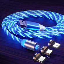 Магнитный зарядный кабель USB Type-C, микро-USB, провод для зарядки iPhone, Samsung 2024 - купить недорого