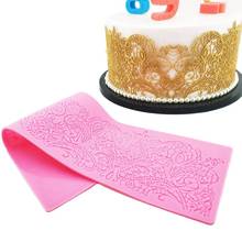 European Style Lace Mold Silicone Sugar Lace Pad Cake Brim Decoration Mold Kitchenware DIY Tool K659 2024 - buy cheap