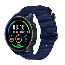 Ремешок нейлоновый для Xiaomi MI Watch, быстросъемный спортивный браслет для наручных часов, 22 мм 2024 - купить недорого
