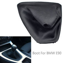 Car Stick Gear Shift Knob Lever Shifter HandBall Fit For BMW E90 E91 E92 E93 Black Leather Car Styling 2024 - buy cheap