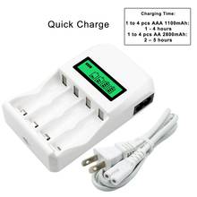LCD Display Smart Battery Charger for AA / AAA NiMH / NiCd Rechargeable Batteries Intelligent Battery Charger 2024 - buy cheap
