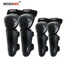 WOSAWE Kids Knee Elbow Pads Set Motorcycle Skateboard Roller Biker Arm Protection Gear Leg Protector Knee Guards Safety Children 2024 - buy cheap