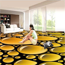 BEIBEHANG Large custom 3D stereo flooring stickers thickened waterproof crystal texture water droplets wearable floor decoration 2024 - buy cheap