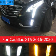 For Cadillac XT5 2016-2020 Dynamic Turn Signal Waterproof Car DRL 12V LED Daytime Running Light Fog Lamp Decoration 2024 - buy cheap
