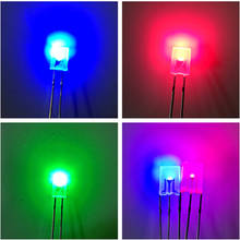 100 unids/lote de diodos emisores de luz LED cuadrados de cátodo común de dos colores, rojo, azul, verde y azul, 2x5x7MM, para cubo de luz 2024 - compra barato