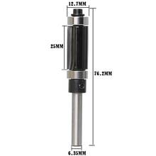 free shipping 1Pc 1/4" Shank Template/Trim Router Bit Routing Cutters. Features: top & bottom ball bearings Woodworking Tool 2024 - buy cheap