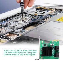 4-портовая Плата расширения SATA 3,0 на PCIe PCI express PCI e SATA адаптер PCI-e SATA 3 конвертер для hdd SSD IPFS 2024 - купить недорого
